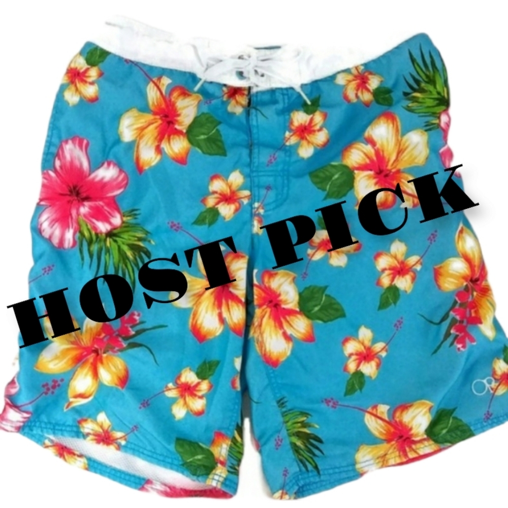 OP Mens Tropical Swim Trunks - Picture 2 of 9